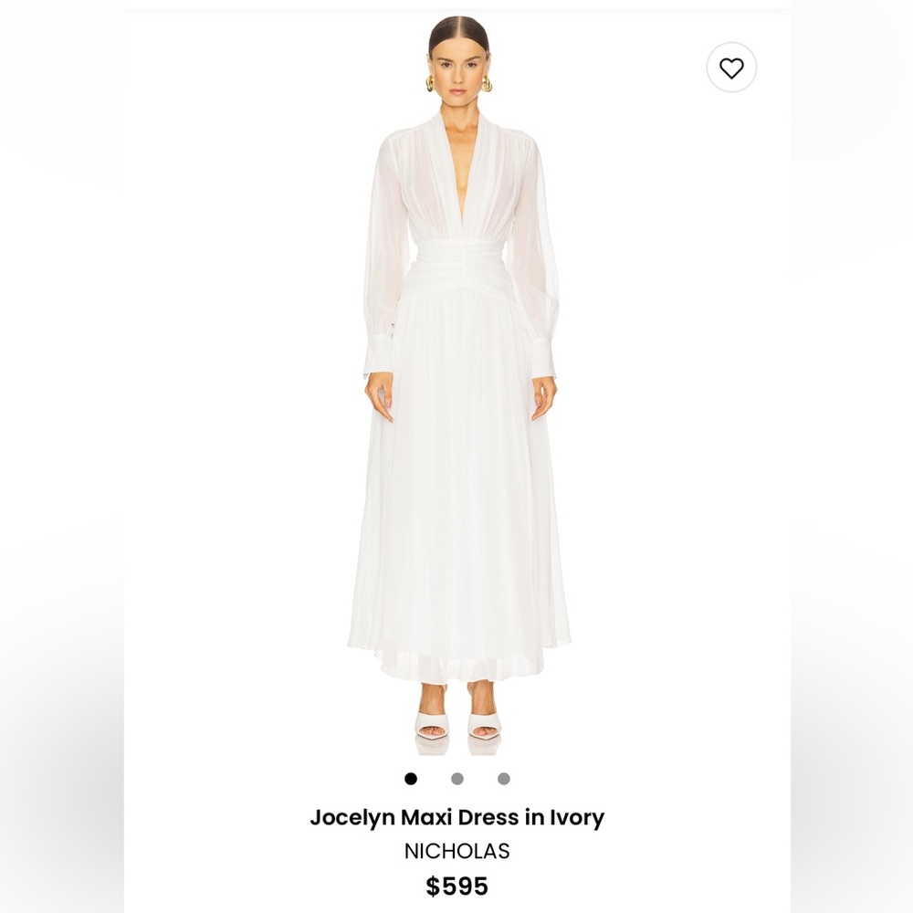 Nicholas The Label JOCELYN DRESS  IVORY US 4